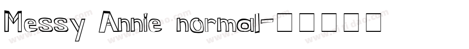 Messy Annie normal字体转换